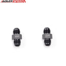 US SHIP ! ADLERSPEED 2PCS AN-8 8AN To AN8 Male Fuel Gauge Fitting with 1/8" NPT Port Adapter Black