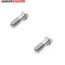 US SHIP !  2pc Stainless Steel M12 x 1.25 Banjo Bolt Fittings 31mm Metric Brake Adaptor
