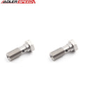 US SHIP ! 2PCS -4AN AN4 Banjo Bolt Stainless Fitting Metric Brake Adaptor 25mm Length