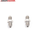 US SHIP  2pc AN3 to M10 x 1.0 Male Flare Union Stainless Steel Fitting Adapter