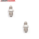 US SHIP ! 2PCS -3AN AN3 to M12 x 1.0 Male Flare Union Fitting Stainless Steel Adapter