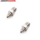 US SHIP ! 2PCS -3AN AN3 to M12 x 1.0 Male Flare Union Fitting Stainless Steel Adapter