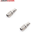 ADLERSPEED 2x Straight Stainless Steel AN3 Hose to AN4 Thread Female Hose End US