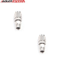 US SHIP 2PCS Stainless Steel AN-3 Hose To M10x1.0 Straight Female Hose End Brake