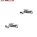US SHIP ! ADLERSPEED 2PCS Stainless Steel AN3 3AN JIC 45 Degree PTFE Swivel Hose End Fitting