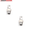 US SHIP ! 2pc M10 x 1.0 to 3/8-32 UNEF Female Inverted Flare 17mm Hex Adapter Fitting
