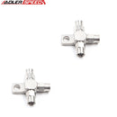 US SHIP ! 2x -3AN AN3 AN-3 Stainless Steel Tee Block with Mount Tab Fitting Adapter