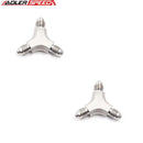 US SHIP ! 2PCS -3AN to AN3 to 3AN Male Fuel Hose Y Fitting Adapter Stainless Steel