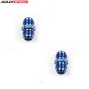 US SHIP ! 2PCS ADLERSPEED AN3 AN4 6 8 10 12 16 Male to Male Aluminum Straight Fuel Oil Fitting Adapter
