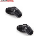 US SHIP ! ADLERSPEED 2PCS 45 Degree 3AN 4AN 6AN 8AN 10AN Male To NPT Flare Pipe Adapter Fitting