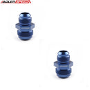 US SHIP ! ADLERSPEED 2PCS AN16 To AN12 -12AN Male Straight Reducer Hose Fitting Adapter Blue