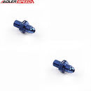 US SHIP ! ADLERSPEED 2PCS -4 AN AN4 Male To M10x1.0 Metric Straight Fuel Oil Fitting Adapter Blue