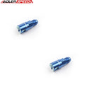US SHIP ! ADLERSPEED 2PCS -8AN AN8 Male To 3/8" Female Quick Connect Fuel Rail Line Adapter Blue