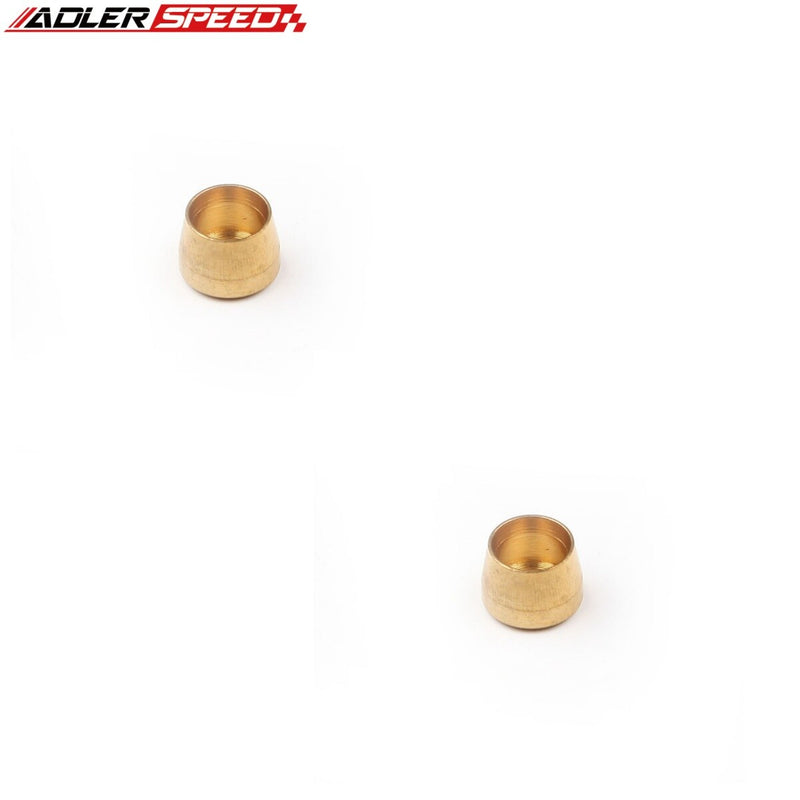 US SHIP ! 2PCS 4AN AN-4 AN4 -4AN Brass Olive Inserts Adapter Fitting Adaptor