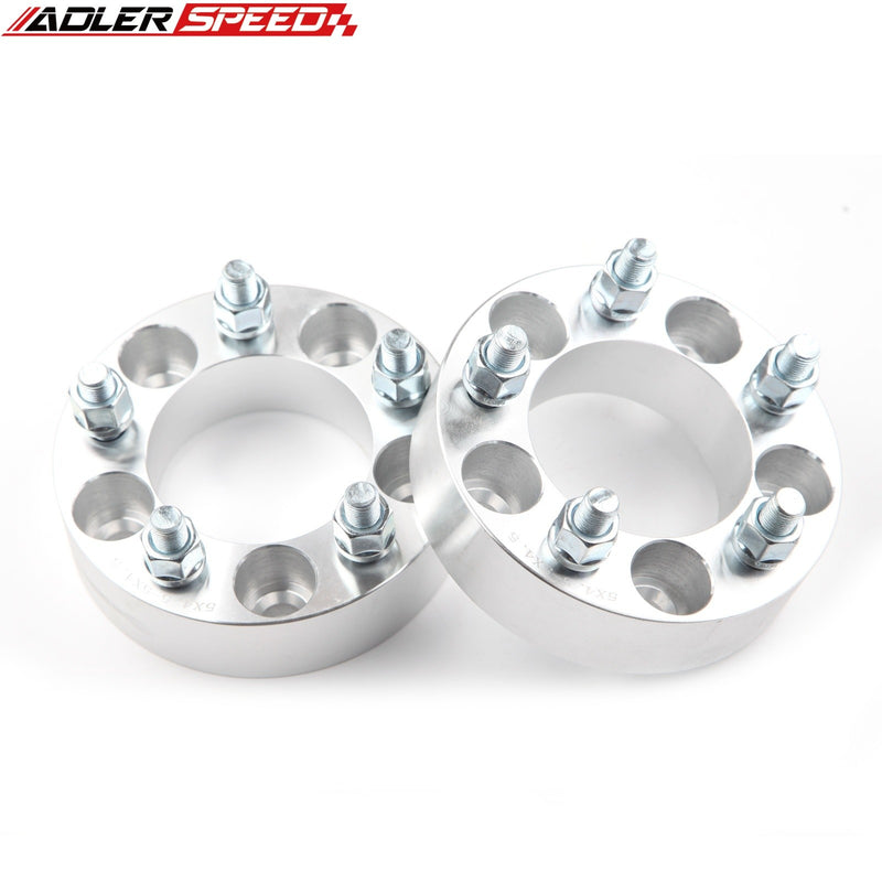 US SHIP ! 2PCS 1.5" Thick 5x114 to 5x114 / 5x4.5'' Wheel Spacers Adapters 1/2" Studs 5 Lug