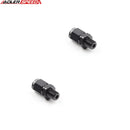 US SHIP ! ADLERSPEED 2PCS -3AN AN3 Female To 1/8" NPT Male Aluminum Straight Fitting Adapter Black