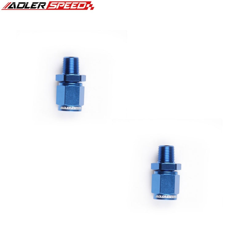 US SHIP ! 2PCS 3AN 4AN 6AN 8AN 10AN Female To NPT Male Straight Fuel Oil Fitting Adapter US