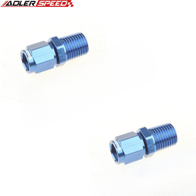 US SHIP ! 2PCS 3AN 4AN 6AN 8AN 10AN Female To NPT Male Straight Fuel Oil Fitting Adapter US