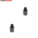 US SHIP ! ADLERSPEED 2PCS -8AN AN8 Female To 3/8" NPT Male Straight Fuel Oil Fitting Adapter Black