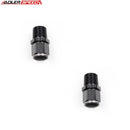 US SHIP ！ADLERSPEED  2PCS Swivel -8AN 8AN Female To 1/2" Inch NPT Male Fitting Adapter Black