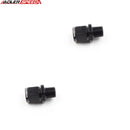 US SHIP ! ADLERSPEED 2PCS -10AN AN10 Female Swivel to 3/8" NPT Male Straight Fitting Adapter Black