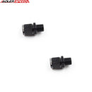 US SHIP ! ADLERSPEED 2PC 10AN AN10 Female Swivel To 1/2" NPT Male Aluminum Fuel Fitting Adapter Black