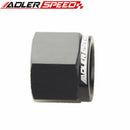 ADLERSPEED AN6 /AN8 /AN10  Flare Block Off Cap Fitting Aluminum Alloy Black/Blue