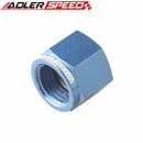 ADLERSPEED AN6 /AN8 /AN10  Flare Block Off Cap Fitting Aluminum Alloy Black/Blue
