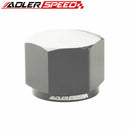 ADLERSPEED AN6 /AN8 /AN10  Flare Block Off Cap Fitting Aluminum Alloy Black/Blue