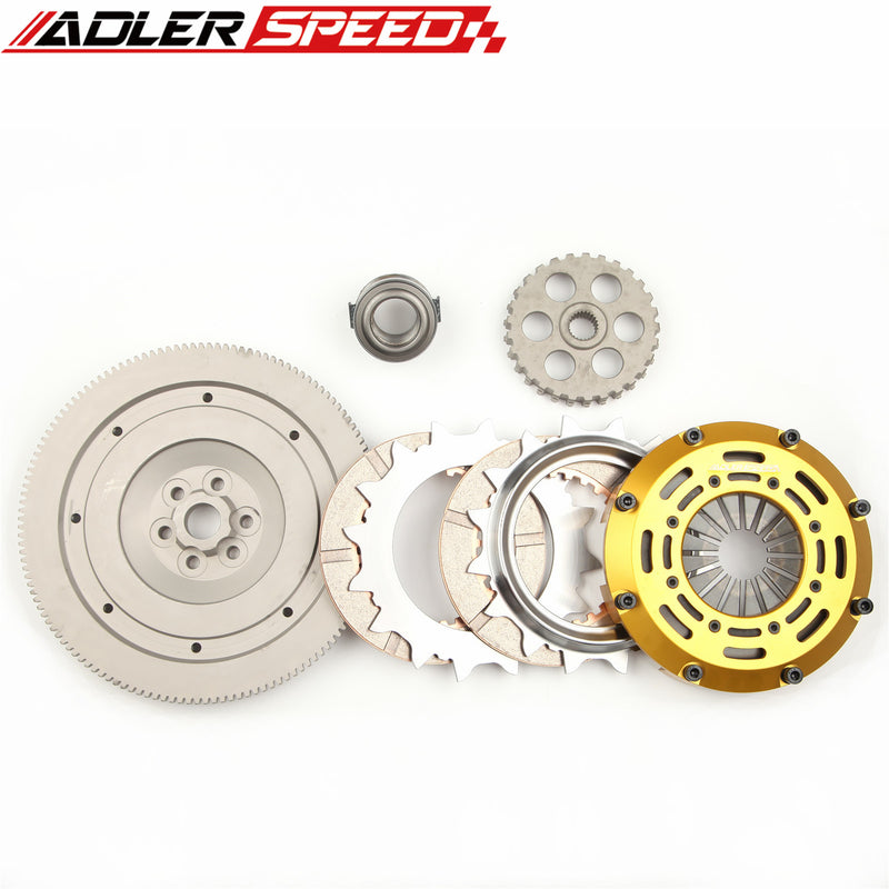 ADLERSPEED RACING TWIN DISC CLUTCH KIT & FLYWHEEL STANDARD for 2000-06 AUDI TT QUATTRO 1.8T