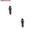 US SHIP ! 2PCS ADLERSPEED 2PCS AN3 3AN to AN-3 3AN Male Bulkhead Straight Fitting Adapter BLACK
