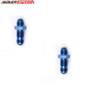 US SHIP ! ADLERSPEED 2PCS -3AN 4AN 6AN 10AN Male Aluminum Straight Bulkhead Fitting Adapter