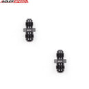 US SHIP ! ADLERSPEED 2PCS 5AN AN-5 To AN4 4AN Male Straight Reducer Fitting Adapter Black