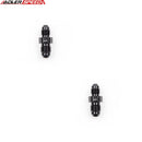 US SHIP ! ADLERSPEED 2PCS -6AN AN6 To AN-4 AN4 Straight Reducer Fuel Fitting Adapter Black