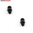 US SHIP ! ADLERSPEED 2PCS 10AN To AN8 8AN Male Straight Aluminum Reducer Adapter Black US