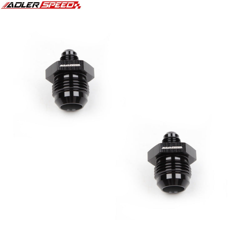 US SHIP ! ADLERSPEED 2PCS AN-12 To AN-6 6AN Male Straight Aluminum Reducer Fuel Fitting Adapter