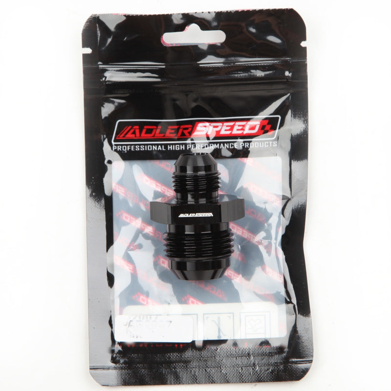 US SHIP ! ADLERSPEED 2PCS AN12 -12AN To -8AN 8AN Male Straight Reducer Fitting Adapter Black