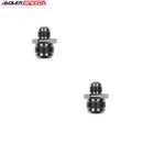 US SHIP ! 2PCS AN16 To AN10 Male Straight Reducer Aluminum Fuel Fitting Adapter Black