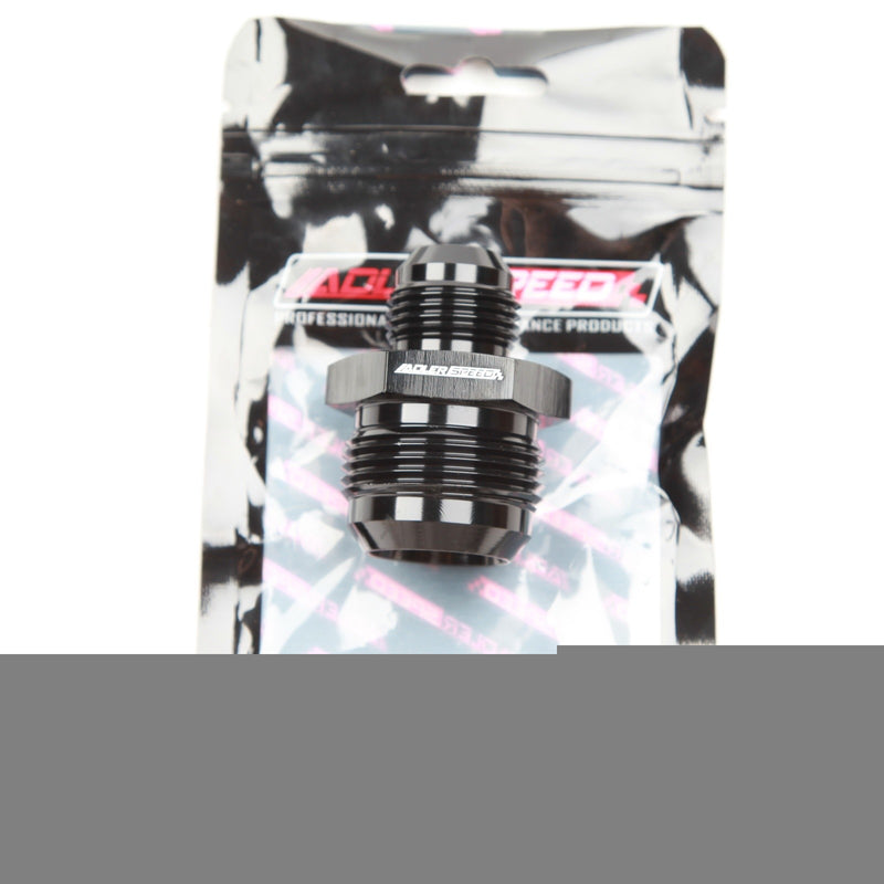 US SHIP ! 2PCS AN16 To AN10 Male Straight Reducer Aluminum Fuel Fitting Adapter Black