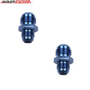US SHIP ! ADLERSPEED 2PCS AN16 To AN10 Male Fuel Oil Reducer Adapter Aluminum Straight Fitting Blue