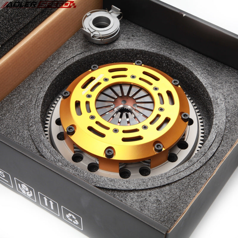 ADLERSPEED Racing Clutch Twin Disc Kit & Flywheel for MATRIX XR-S VIBE GT 1.8L 2ZZGE 6-SPD MEDIUM