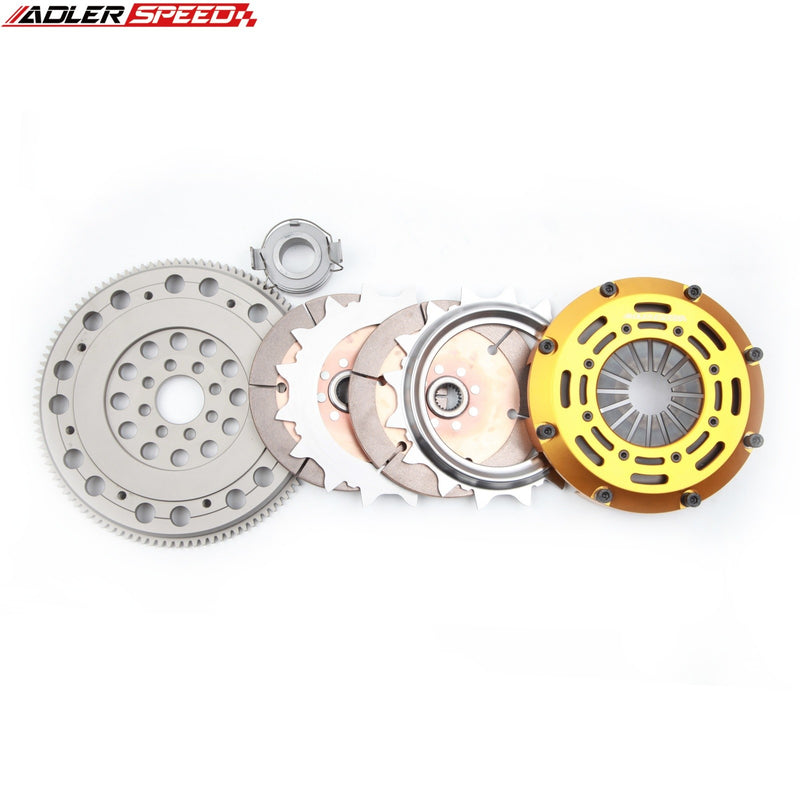 ADLERSPEED Racing Clutch Twin Disc Kit & Flywheel for MATRIX XR-S VIBE GT 1.8L 2ZZGE 6-SPD MEDIUM