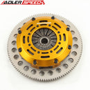 US SHIP ! ADLERSPEED RACING CLUTCH TWIN DISC + FLYWHEEL KIT FOR 80-88 TOYOTA 4RUNNER PICKUP 22R 22RE