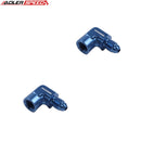 US SHIP ! ADLERSPEED 2PCS Aluminum -3AN Male to 1/8'' NPT Female 90 Degree Forged Fitting Adapter