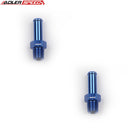 US SHIP ! ADLERSPEED 2PCS 1/8-27NPT To 7.7mm BARB ALUMINUM FUEL ADAPTERS FITTING BLUE US