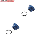 US SHIP ! ADLERSPEED 2PCS AN3 AN4 AN6 AN8 AN10 Flare Plug Fitting AN Plug Adapter With O Ring Seal