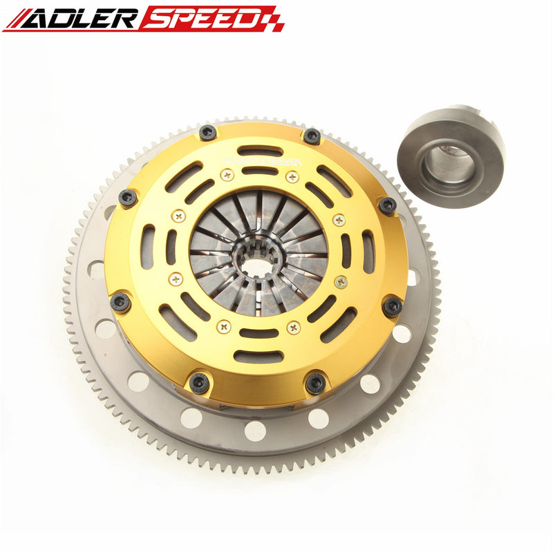 US SHIP ! RACING TWIN DISC CLUTCH KIT+ CHROMOLY FLYWHEEL for 2001-2006 BMW M3 E46 6-SPEED