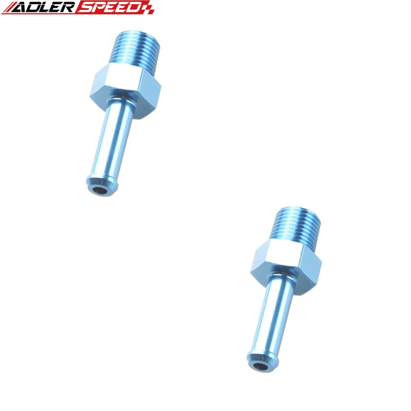 US SHIP ! ADLERSPEED 2PCS 1/8" 1/2'' NPT To 1/4" 5/8" 3/8" Barb Straight Fuel Hose Fitting Adapter