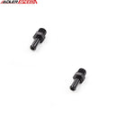US SHIP ! ADLERSPEED 2PCS 3/8" NPT To 1/2" Barbs Aluminum Straight Fuel Fitting Adapter Black