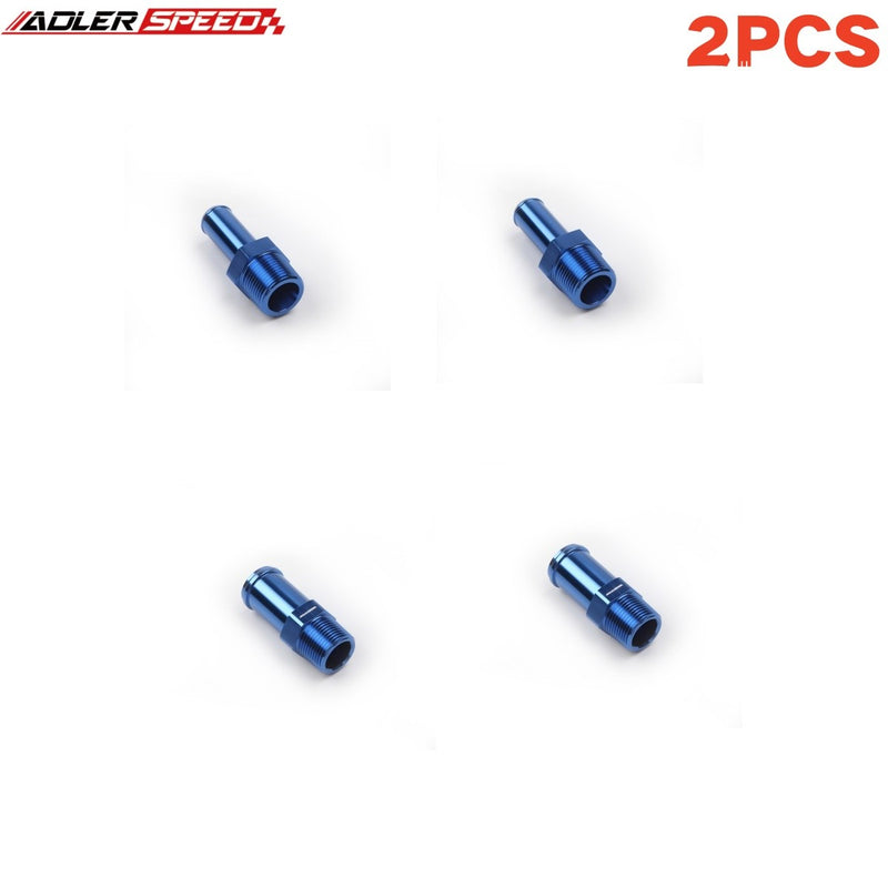 US SHIP ! ADLERSPEED 2PCS 1/8" 1/2'' NPT To 1/4" 5/8" 3/8" Barb Straight Fuel Hose Fitting Adapter